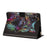 Tablet Case for Samsung Galaxy Tab S9  /  Tab S9 FE Leather Stand Case with Card Slots Litchi Pattern Magnetic Flip Protective Cover - Colorful Wolf - 4