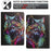 For Lenovo Tab M10 HD Gen 2 Tablet Case Leather Stand Case with Card Slots Litchi Pattern Magnetic Flip Protective Cover - Colorful Wolf - 5