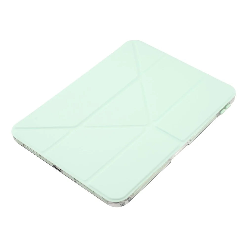 MUTURAL Crystal Shield Case for iPad (2025)  /  10.9 (2022) Trifold Stand Tablet Cover - Green - 4