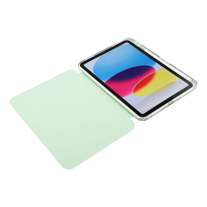 MUTURAL Crystal Shield Case for iPad (2025)  /  10.9 (2022) Trifold Stand Tablet Cover - Green - 6
