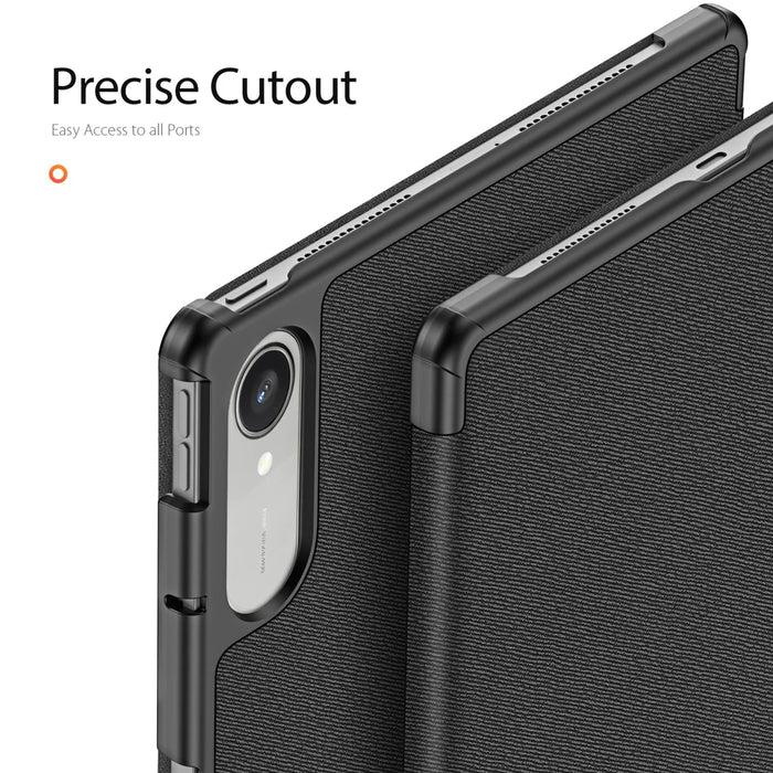 Dux Ducis for Lenovo Idea Tab Pro Gen 2 Case DUX DUCIS Domo Series Tri-fold Stand PU Leather Tablet Cover - Black - 4