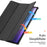 Dux Ducis for Lenovo Idea Tab Pro Gen 2 Case DUX DUCIS Domo Series Tri-fold Stand PU Leather Tablet Cover - Black - 6