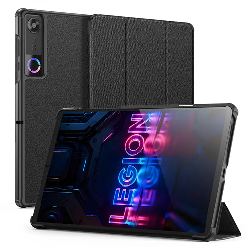 Dux Ducis for Lenovo Legion Y700 (Gen 5) Case DUX DUCIS Domo Series Tri-fold Stand PU Leather Tablet Cover - Black - 1