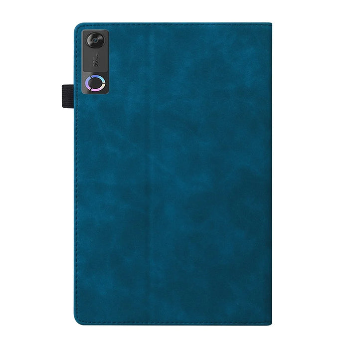 For Lenovo Legion Y700 (Gen 5) Case PU Leather Protective Folio Cover with Card Holder - Blue - 7