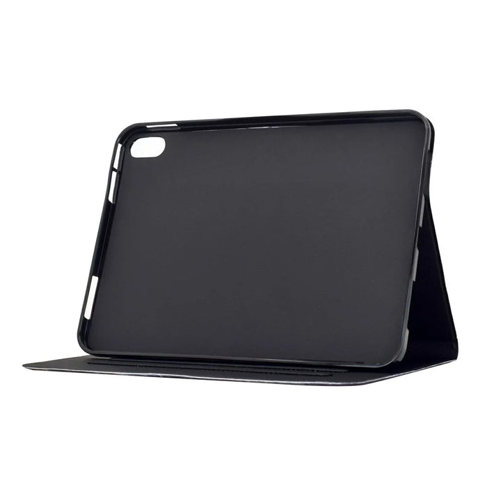 For iPad mini (2024) / (2021) Case Pattern Printing Stand Leather Tablet Cover with Card Slots - Starry Night Cat - 3