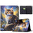 For iPad 9.7-inch (2018) / (2017) Case Pattern Printing Stand Leather Tablet Cover with Card Slots - Starry Night Cat - 1