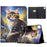 Tablet Case For iPad Pro 11 (2022) / (2021) / (2020) / (2018) Pattern Printing Stand Leather Cover with Card Slots - Starry Night Cat - 1