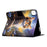 Tablet Case For iPad Pro 11 (2022) / (2021) / (2020) / (2018) Pattern Printing Stand Leather Cover with Card Slots - Starry Night Cat - 4