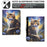 For Samsung Galaxy Tab S9+ Case Pattern Printing Stand Leather Tablet Cover with Card Slots - Starry Night Cat - 5