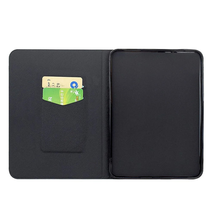 For Amazon Kindle 11th (2024) Case Pattern Printing Stand Leather Tablet Cover with Card Slots - Starry Night Cat - 2