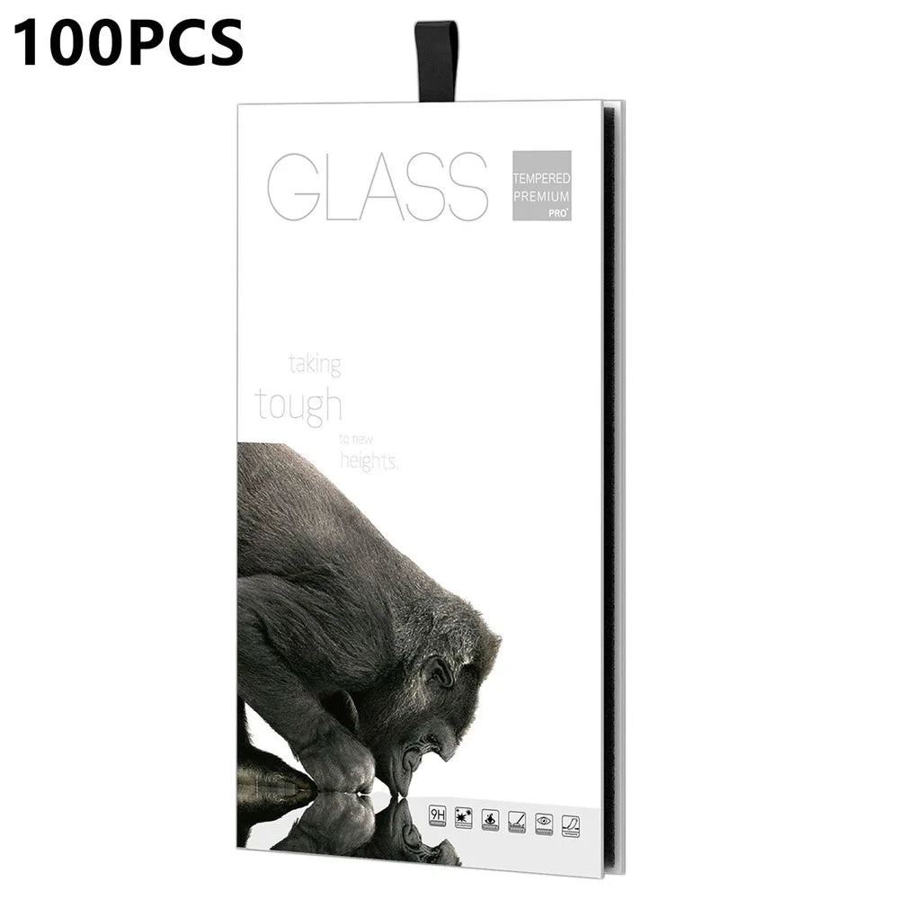 100Pcs Tempered Glass Screen Protector Packaging Box with Hook Display Box - 1