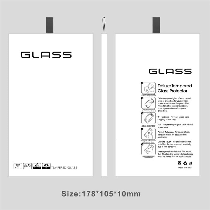 100Pcs Tempered Glass Screen Protector Packaging Box with Hook - 6