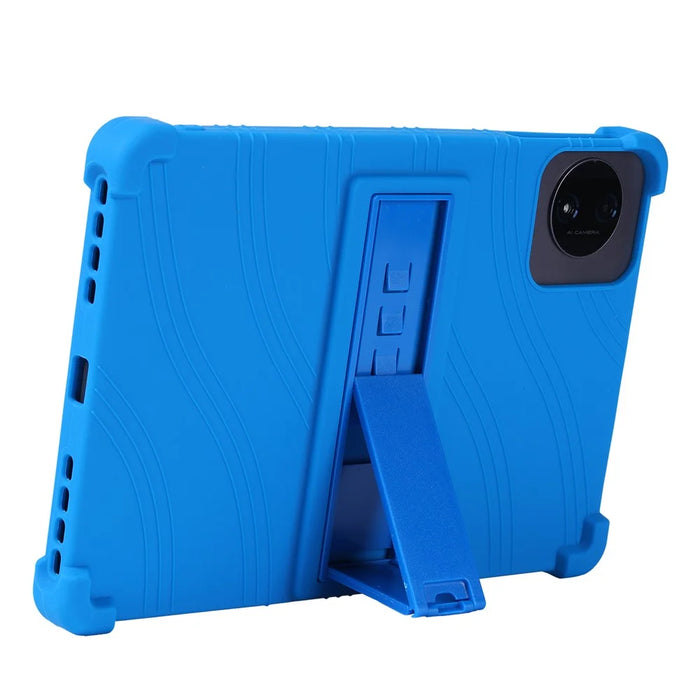 For Teclast P50T Tablet Case Adjustable Kickstand Silicone Tablet Protective Cover - Dark Blue - 2