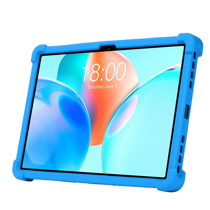 For Teclast P50T Tablet Case Adjustable Kickstand Silicone Tablet Protective Cover - Dark Blue - 3