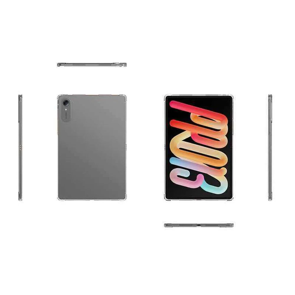 For Lenovo Yoga Tab 11.1 Case TPU Drop-Resistant Clear Tablet Cover + Tempered Glass Screen Film - 5