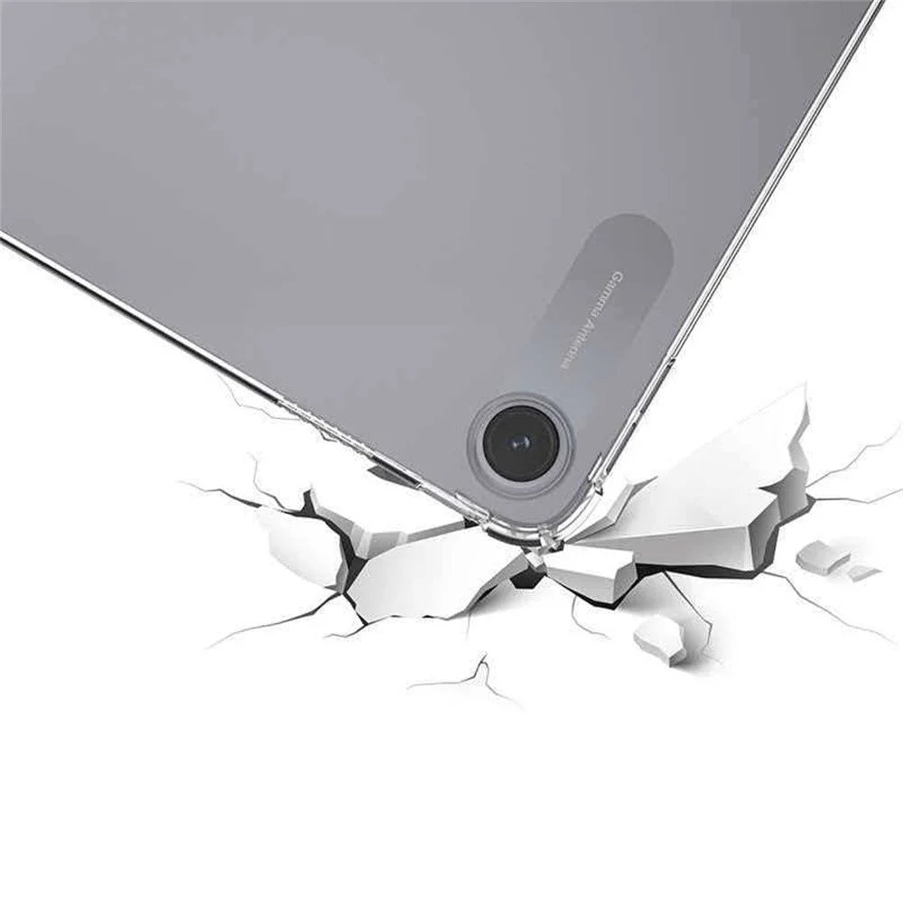 For Xiaomi Redmi Pad 2 9.7  /  Pad 2 SE Case TPU Drop-Resistant Clear Tablet Cover + Tempered Glass Screen Film - 3