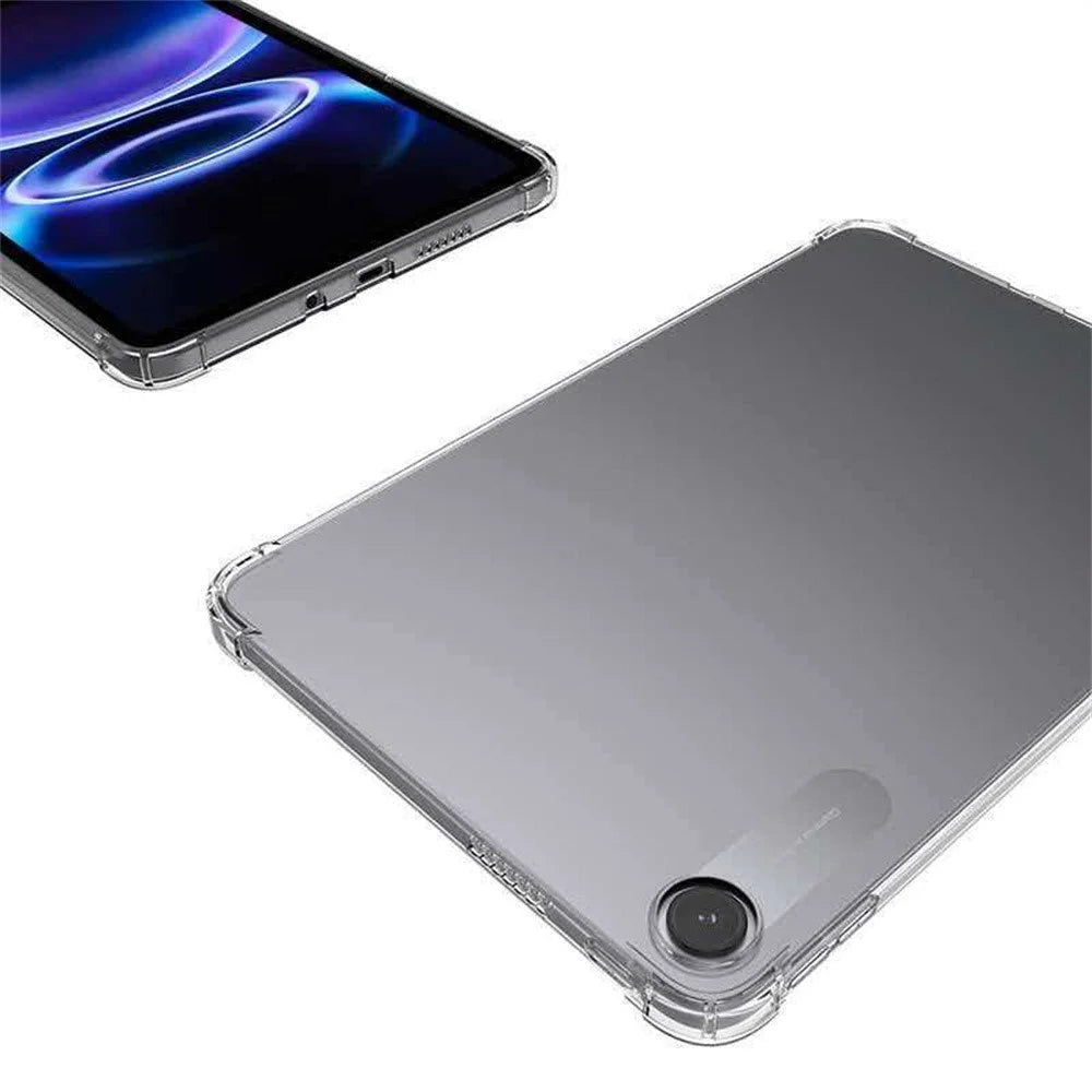 For Xiaomi Redmi Pad 2 9.7  /  Pad 2 SE Case TPU Drop-Resistant Clear Tablet Cover + Tempered Glass Screen Film - 4