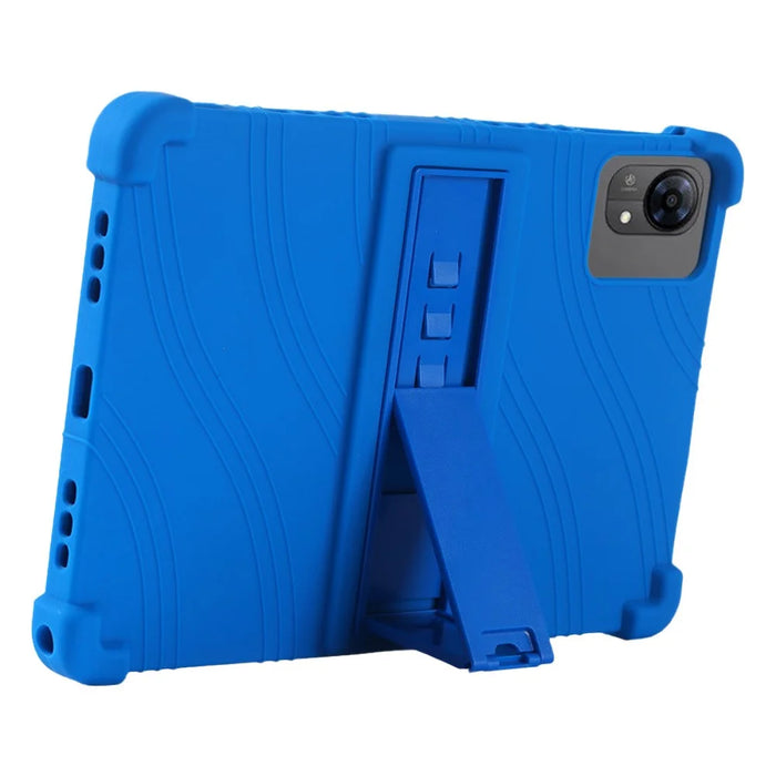 For Doogee Tab G5 Tablet Case Adjustable Kickstand Silicone Tablet Protective Cover - Dark Blue - 2