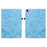For iPad (2025) / iPad 10.9 (2022) Case Floral Pattern Folio PU Leather Tablet Cover with Card Slots - Baby Blue - 1