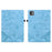 For iPad Pro 11 (2025) / (2024) Case Floral Pattern Folio PU Leather Tablet Cover with Card Slots - Baby Blue - 1