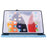 For iPad Pro 11 (2025) / (2024) Case Floral Pattern Folio PU Leather Tablet Cover with Card Slots - Baby Blue - 4