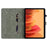 For Samsung Galaxy Tab A7 10.4 (2022) / (2020) Case Stand Card Slot PU Leather Tiger Pattern Tablet Case - Purple - 2