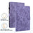 For Samsung Galaxy Tab A7 10.4 (2022) / (2020) Case Stand Card Slot PU Leather Tiger Pattern Tablet Case - Purple - 7