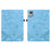 For Lenovo Tab M11 / Xiaoxin Pad 11 2024 Case Floral Pattern Folio PU Leather Tablet Cover with Card Slots - Baby Blue - 1