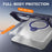 For iPad (2025) / iPad 10.9 (2022) Case Rotating Kickstand PC + TPU Shockproof Tablet Cover - Navy Blue - 6