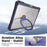For iPad (2025) / iPad 10.9 (2022) Case Rotating Kickstand PC + TPU Shockproof Tablet Cover - Navy Blue - 7