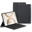 For Honor MagicPad 3 Pro 12.3 Leather Case + Touchpad Bluetooth-Compatible Keyboard (without Backlit) - Black - 1
