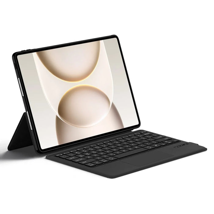 For Honor MagicPad 3 Pro 12.3 Leather Case + Touchpad Bluetooth-Compatible Keyboard (without Backlit) - Black - 2