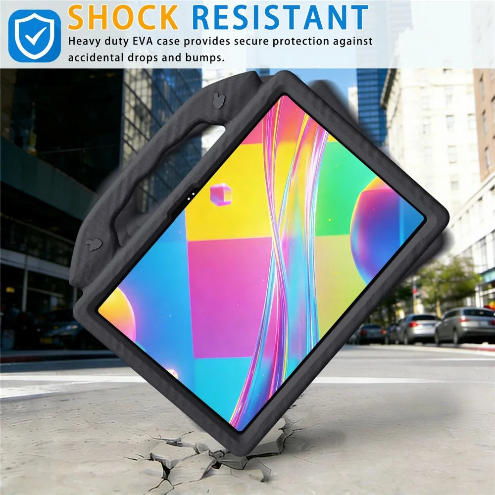 For Lenovo Yoga Tab 11.1 / TECNO Megapad SE Case EVA Thumb Kickstand Tablet Cover - Black - 4