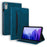 For Lenovo Idea Tab Pro Gen 2 Case PU Leather Protective Folio Cover with Card Holder - Blue - 1