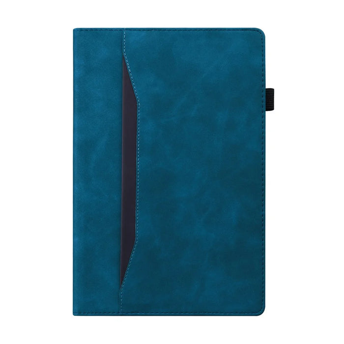 For Lenovo Idea Tab Pro Gen 2 Case PU Leather Protective Folio Cover with Card Holder - Blue - 7