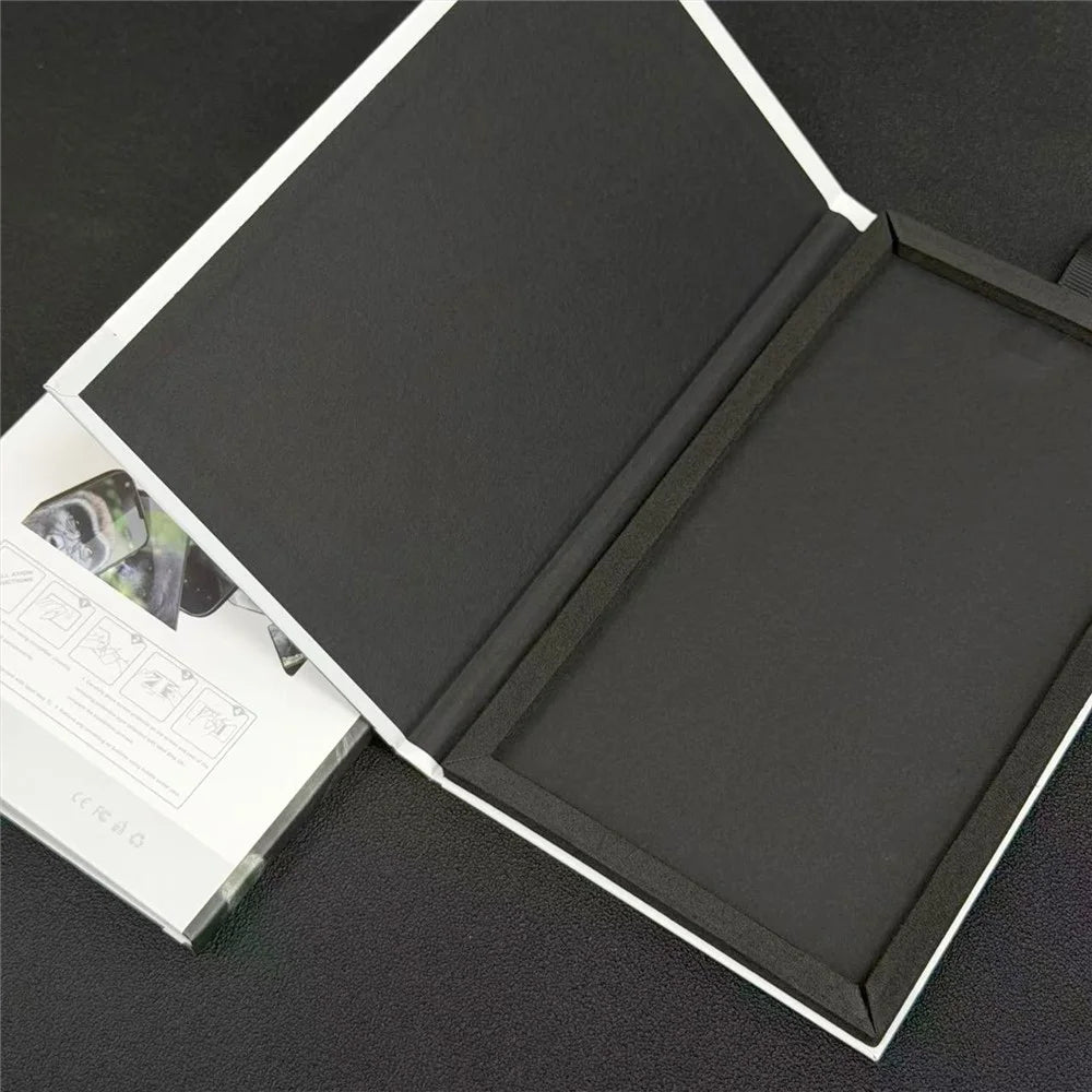 50Pcs 10.5 inch Tempered Glass Screen Protector Packaging Box Foldable Hard Case with Hook - White - 2