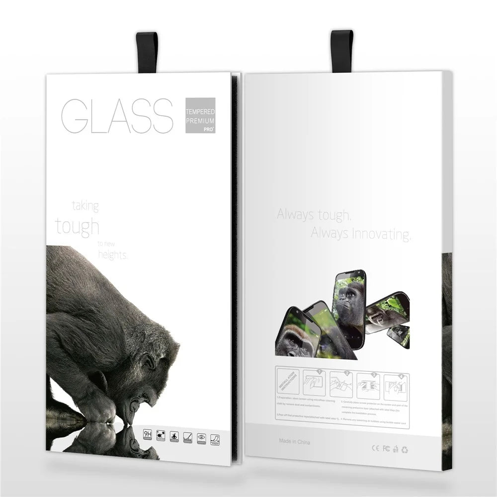 50Pcs 10.5 inch Tempered Glass Screen Protector Packaging Box Foldable Hard Case with Hook - White - 5
