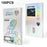 100Pcs 12 inch Tempered Glass Screen Protector Packaging Box Holographic Silver 3D Lion Design Foldable Hard Case - Laser Gradient - 1