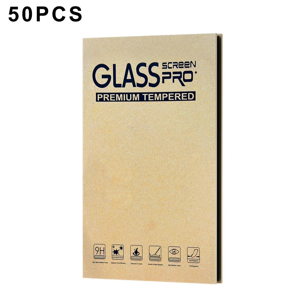 50Pcs 15 inch Packaging Box for Tempered Glass Screen Protector Kraft Paper Foldable Storage Case - Yellow - 1