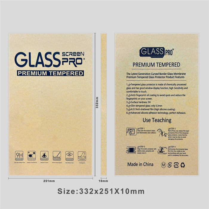 50Pcs 15 inch Packaging Box for Tempered Glass Screen Protector Kraft Paper Foldable Storage Case - Yellow - 5