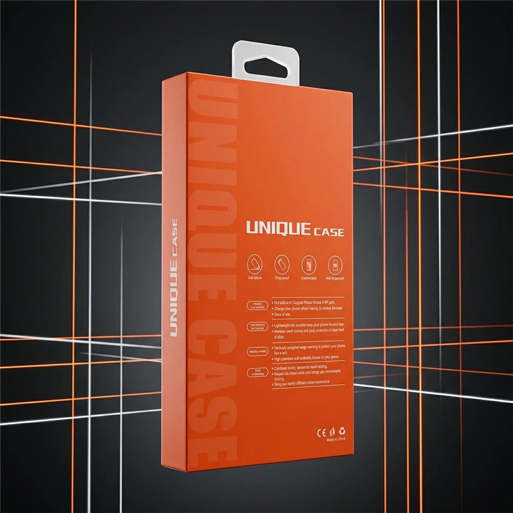 50Pcs 6.1-6.9 inch Phone Case Packaging Box Clear Window Display Retail Package Box - Orange - 3
