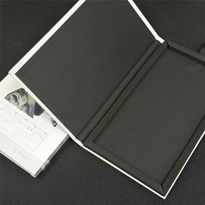 50Pcs 15 inch Tempered Glass Screen Protector Packaging Box Foldable Hard Case with Hook - White - 3