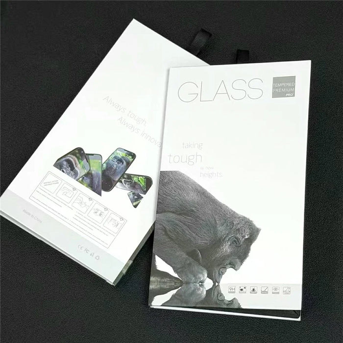 50Pcs 15 inch Tempered Glass Screen Protector Packaging Box Foldable Hard Case with Hook - White - 5