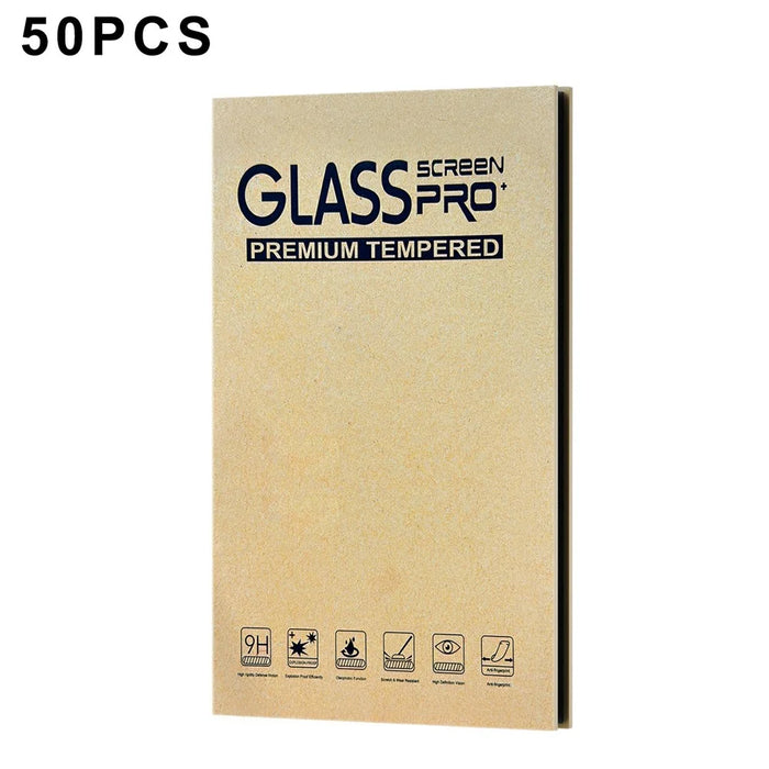 50Pcs 11 inch Packaging Box for Tempered Glass Screen Protector Kraft Paper Foldable Storage Case - Yellow - 1
