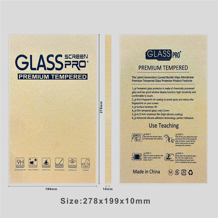 50Pcs 11 inch Packaging Box for Tempered Glass Screen Protector Kraft Paper Foldable Storage Case - Yellow - 5