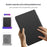 For Lenovo Legion Y900 Y-type Stand Cover Anti-scratch Magnetic PU Leather Tablet Case - Black - 4