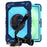 For Samsung Galaxy Tab A11+ / Tab A9+ Case Kickstand PC + Silicone Shockproof Cover with Hand Strap / Shoulder Strap - Navy Blue+Sky Blue - 2