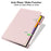 For Lenovo Xiaoxin Pad 11 2025 Case Rotating Stand PU Leather + TPU + Acrylic with Pencil Holder - Pink - 2