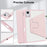 For Lenovo Xiaoxin Pad 11 2025 Case Rotating Stand PU Leather + TPU + Acrylic with Pencil Holder - Pink - 4