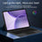 For Oppo Pad 6 Leather Case + Bluetooth-Compatible Keyboard with Backlight Trackpad - Black - 6